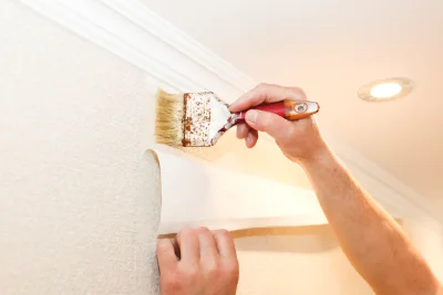 Pose de papier peint à Poliénas — revêtements muraux et toiles de verre